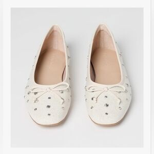 The Drop Pepper Ballet Flat with Bow #1189